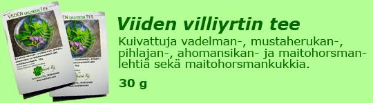 5 villiyrtin tee